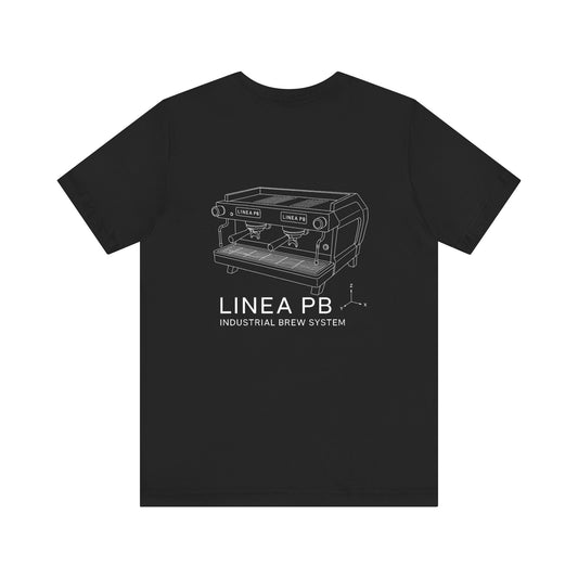 Linea PB Tee — Industrial Brew System Blueprint | Support the Elevate Movement